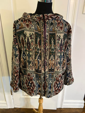 Brocade Fall Jacket with Sateen Lining