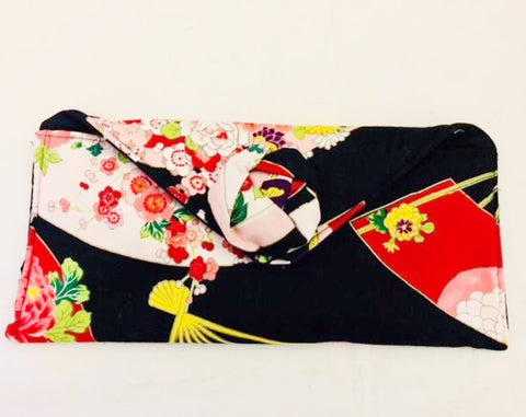 Clutch bag with Japanese Motif